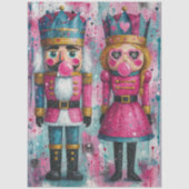 Papier Mousseline Decoupage Bubblegum Royalty Couple de Casse-Noiset (Recto)