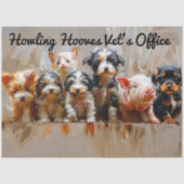 Papier Mousseline Découpage Bureau du vétérinaire Photos d'animaux p (Recto)