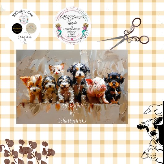 Papier Mousseline Découpage Bureau du vétérinaire Photos d'animaux p