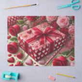 Papier Mousseline Découpage Cadeaux de Jour des Valentines Papier Ti (Artisanat)