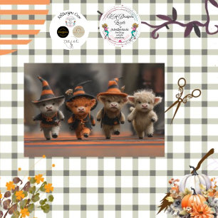 Papier Mousseline Découpage Calques des hauts plateaux Halloween Moo