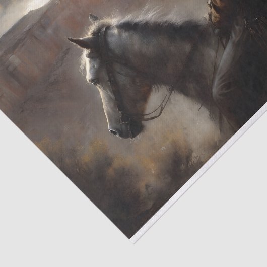 Papier Mousseline Découpage Canyon Horseman (Détail)