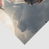 Papier Mousseline Découpage - Capitaine pirate brave Chat - (Détail)