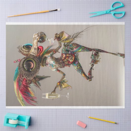 Papier Mousseline Découpage Caractère Imaginaire lunaire Wackadoodle (Artisanat)