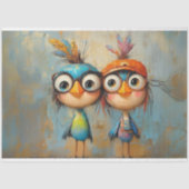 Papier Mousseline Découpage Caractère Whimsical Wackadoodle Brothers (Recto)