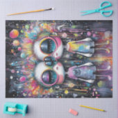 Papier Mousseline Découpage Caractères de bulles de fille lunaire (Artisanat)