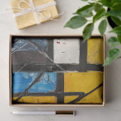 Papier Mousseline Découpage Carrés de couleur vive géométrique Abstr (Cadeau)