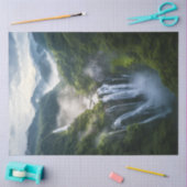 Papier Mousseline Découpage Cascade tropicale humide Amérique du Sud (Artisanat)