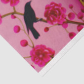 Papier Mousseline Découpage Casquette Chic rose et jaune à cage à oi (Détail)