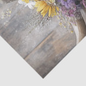 Papier Mousseline Découpage Casquette Whimsical Highland Vache Flowe (Détail)