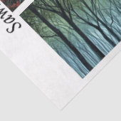 Papier Mousseline Decoupage Castle Witch Moonlit Design Handsaws  (Détail)