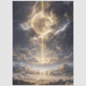 Papier Mousseline Decoupage Celestial Bitcoin Crypto World  (Recto)