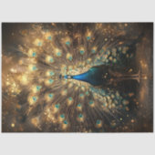 Papier Mousseline Decoupage Celestial Peacock Regal Elegance (Recto)