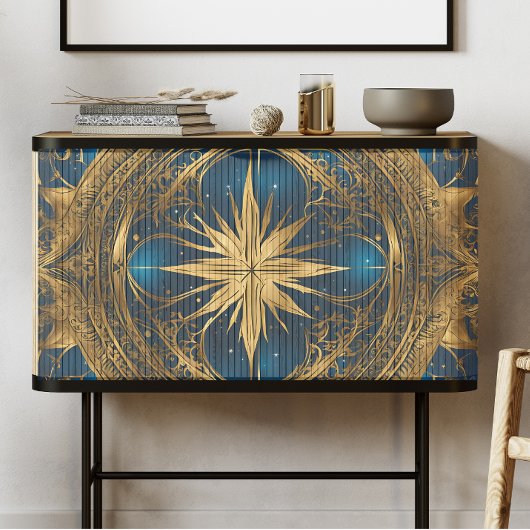 Papier Mousseline Découpage Celtic Blue et Gold