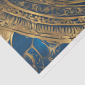 Papier Mousseline Découpage Celtic Blue et Gold (Détail)