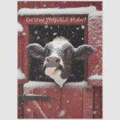 Papier Mousseline Découpage Certifié Trouble Maker Ferme de vaches d (Recto)