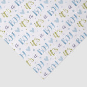 Papier Mousseline Découpage C'est un Baby shower garçon (Détail)