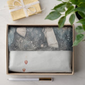 Papier Mousseline Découpage Champignons et coeurs de fées lunaires (Cadeau)