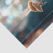 Papier Mousseline Découpage Champignons flottants Surréels Suspendus (Détail)