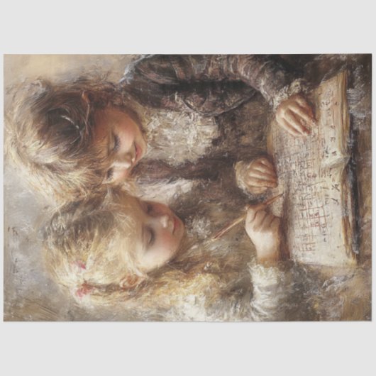 Papier Mousseline Découpage Charme Garçon Fille Doin Ménage (Recto)