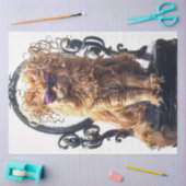 Papier Mousseline Découpage Chat géant Whimsical au Salon (Artisanat)