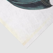 Papier Mousseline Découpage Chat noir en parapluie à talon élevé (Détail)