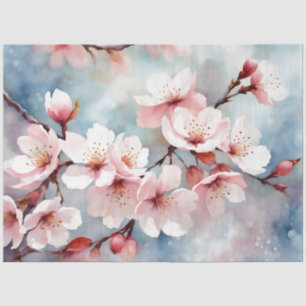 Papier Mousseline Découpage Cherry Blossom 18b