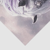 Papier Mousseline Découpage Cheval blanc blanc blanc blanc blanc vio (Détail)