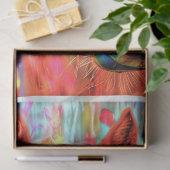 Papier Mousseline Découpage Cheval Peint Vibrant couleur de l'eau (Cadeau)