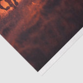 Papier Mousseline Découpage Chevaux de Coucher du Soleil (Détail)