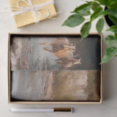 Papier Mousseline Découpage Chevaux de course fluviale (Cadeau)