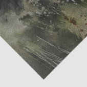 Papier Mousseline Découpage Chevaux sauvages blancs et noirs (Détail)