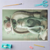 Papier Mousseline Découpage Chic Sphinx Chat sans Cheveux (Artisanat)