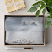 Papier Mousseline Découpage Chouette blanche Intricer l'attrait dans (Cadeau)