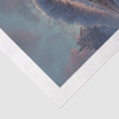 Papier Mousseline Decoupage Christmas Train Winter Scene Ireland (Détail)