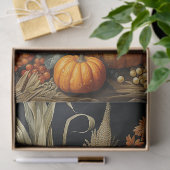 Papier Mousseline Découpage Citrouille automne de la ferme (Cadeau)