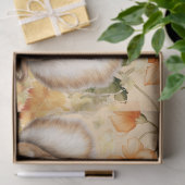 Papier Mousseline Découpage Citrouille des écureuils d'aquarelle d'H (Cadeau)