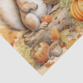 Papier Mousseline Découpage Citrouille des écureuils d'aquarelle d'H (Détail)