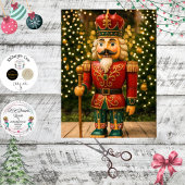 Papier Mousseline Decoupage Classic Nutcracker Red Green 