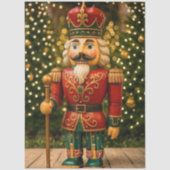 Papier Mousseline Decoupage Classic Nutcracker Red Green  (Recto)