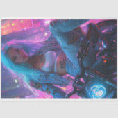 Papier Mousseline Découpage Classic Poster de Futuristic Biker Chic (Recto)