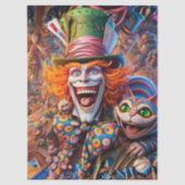 Papier Mousseline Decoupage Clown & Cat Chaos Enchanted Forest (Recto)