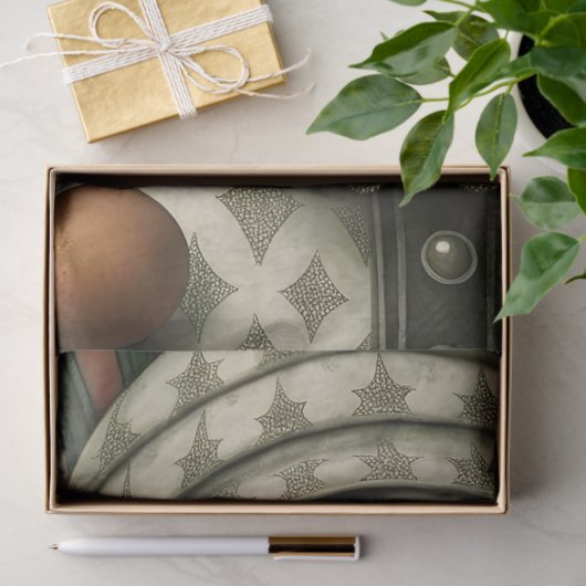 Papier Mousseline Découpage Clown mélancolique (Cadeau)