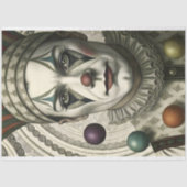 Papier Mousseline Découpage Clown mélancolique (Recto)