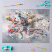 Papier Mousseline Découpage Clowns de cirque Jester Whimsical (Artisanat)