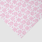 Papier Mousseline Découpage Cochon Anniversaire fête rose (Détail)