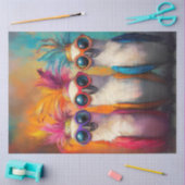 Papier Mousseline Découpage Cockatoos Whimsical Plumes Lumineuses (Artisanat)
