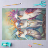 Papier Mousseline Découpage Cockatoos Whimsical Vibrant de couleur (Artisanat)