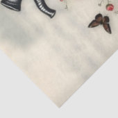 Papier Mousseline Découpage Coeur en floraison et ailes lutteuses (Détail)