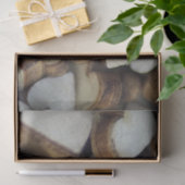 Papier Mousseline Découpage Coeurs en bois (Cadeau)